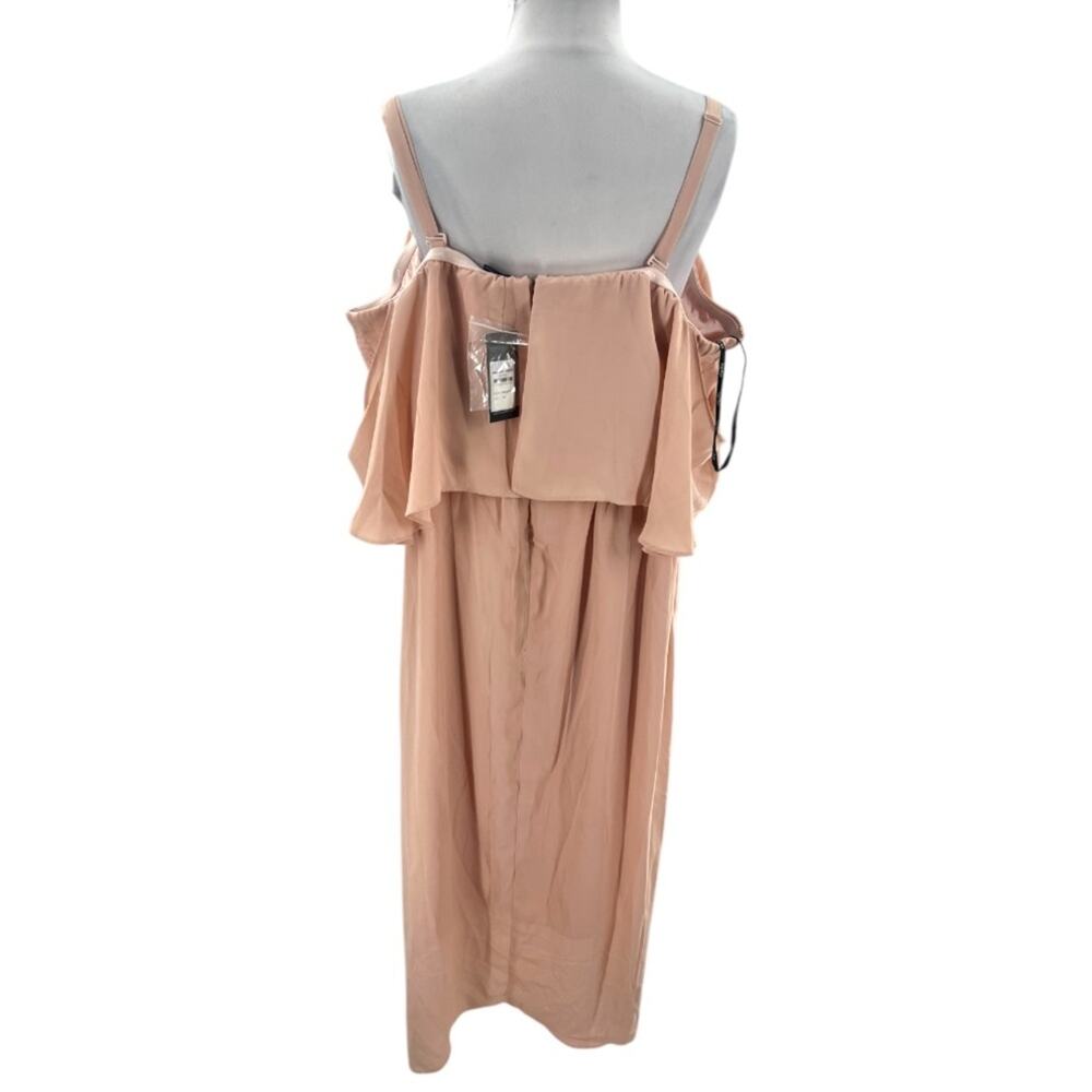NWT CITY CHIC Va Va Voom Dress Ballet Pink Ruffle dress Sz 24 - Picture 4 of 7